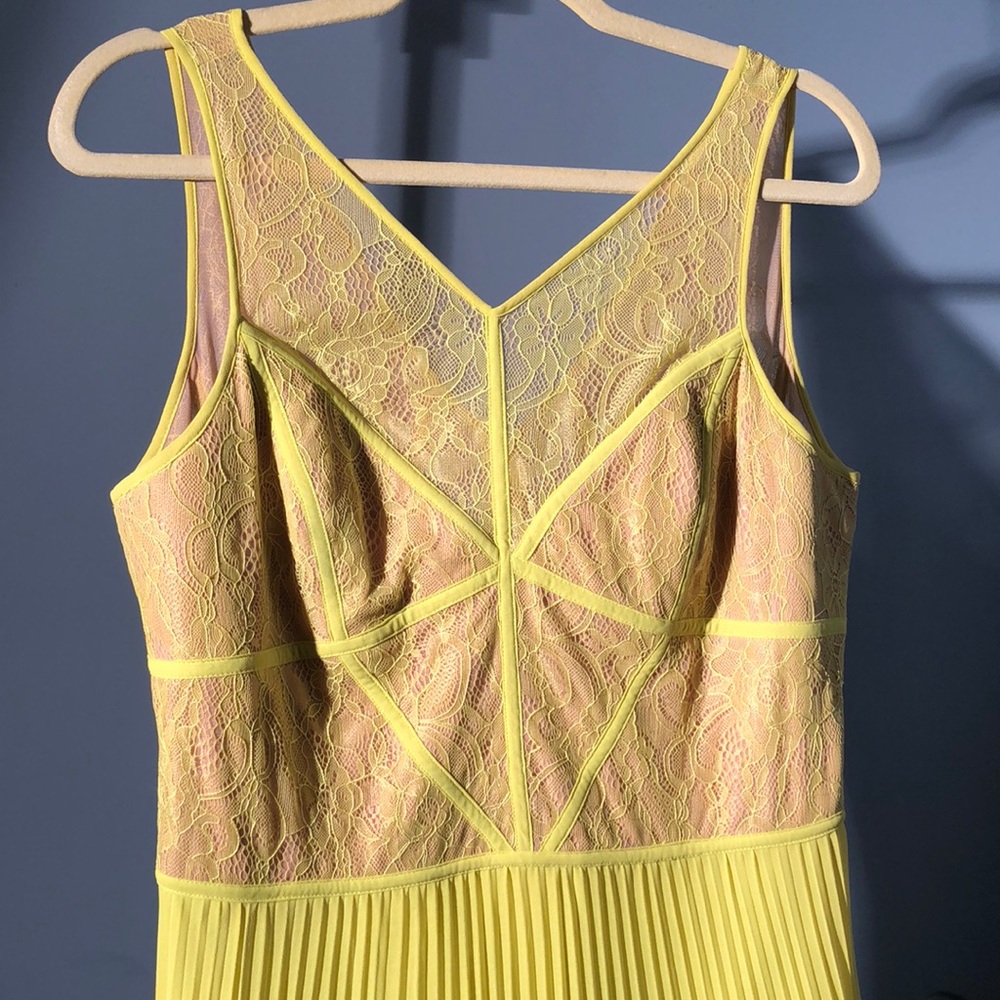 BCBG LIME GREEN LONG DRESS